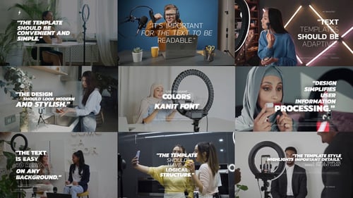 Modern Shadow Text Title Reveals