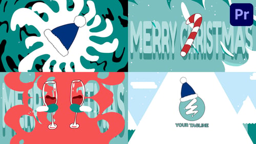 Festive Morphing Christmas Logo Reveal Animation