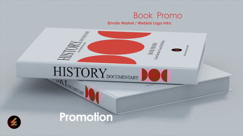 Elegant Book Promotion Reveal with 3D Mockup Animation