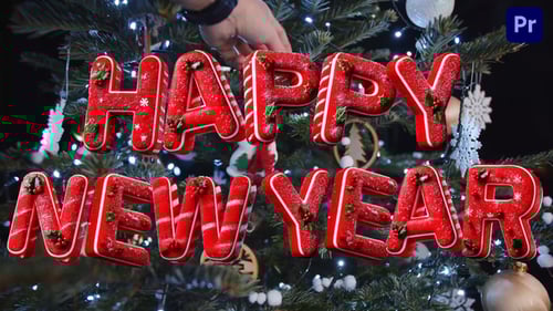 Christmas 3D Typography Letters Pack For Premiere Pro