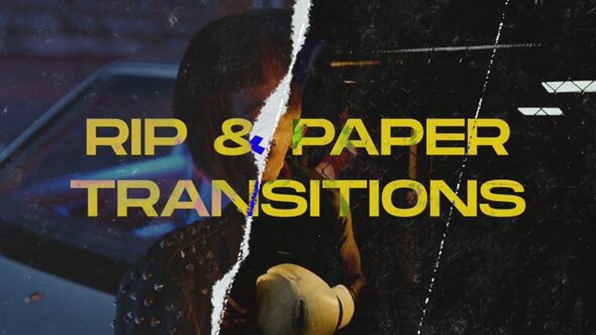 Ripped Paper Transitions, Elements ft. collage & dynamic - Envato