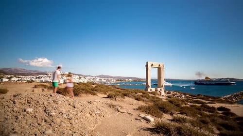 Timelapse 4K sur l'île de Naxos, Cyclades, Grèce