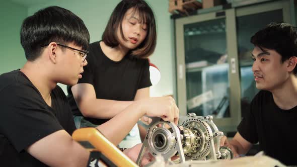 Learning engine parts in classroom, Education Stock Footage ft. asian ...