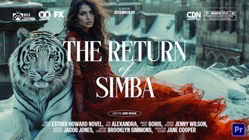 Dramatic Cinematic Film Title Sequence and Credit Roll