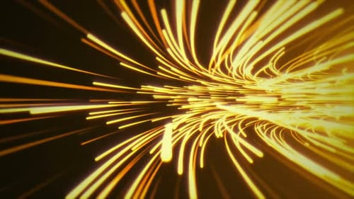 Futuristic Light Speed Data Tunnel Animation