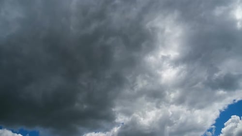 Clouds Moving in Blue Sky Time Lapse