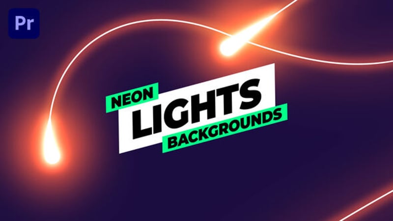 Neon Lights Backgrounds, Elements ft. neon elements & loop background ...