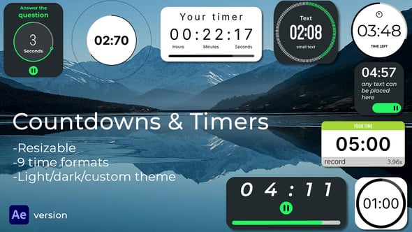 Countdowns & Timers, Elements ft. digital clock & timer - Envato