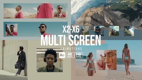 Multi Screen Animations - Dynamic Split Screen Layout Animation Template