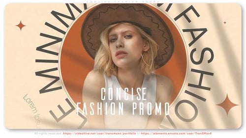 Promoción de moda concisa