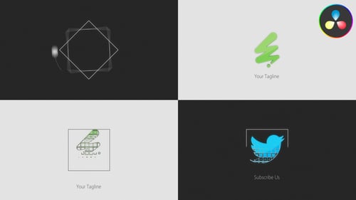 Logo minimalista para DaVinci Resolve