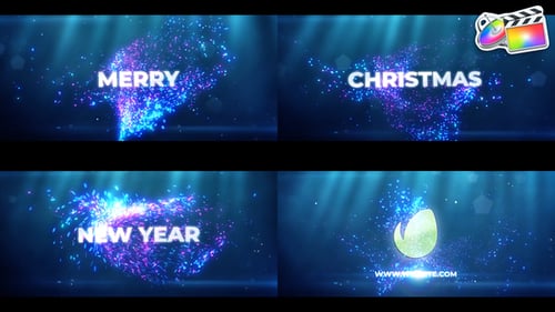 Merry Christmas Happy New Year Intro for FCPX