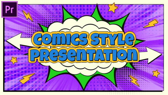 Comics Intro Presentation MOGRT for Premier Pro, Openers ft. comic ...