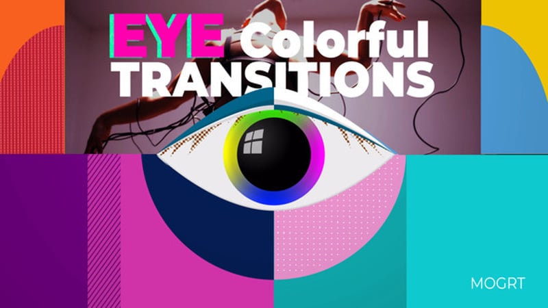 Dynamic Geometric Shape Video Transitions Pack, Elements ft. colorful ...