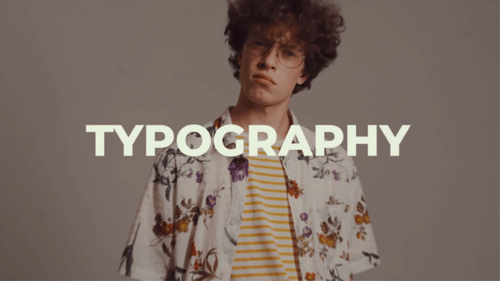 Typography Slideshow Opener | MOGRT