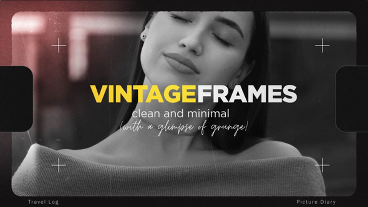 Vintage Photo Frames Slideshow with Retro Film Effects, Titles ft. film ...