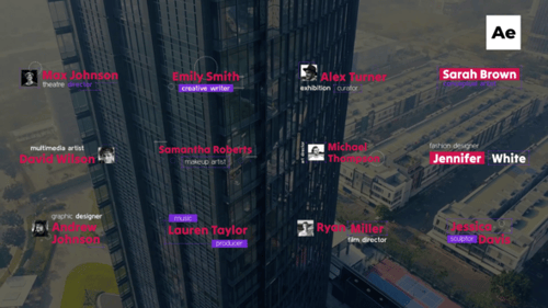 Modern Lower Thirds and Name Titles with Profile Pictures