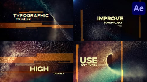 Typographic Trailer for After Effects