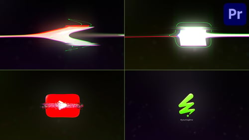 Glitch Distortion Logo Reveal for Premiere Pro