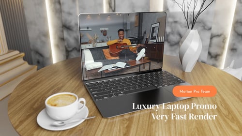 Luxury Laptop Mockup Promo