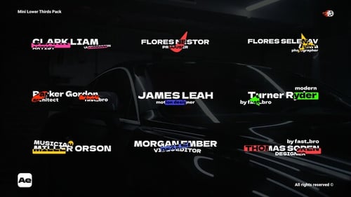 Mini Lower Thirds Pack