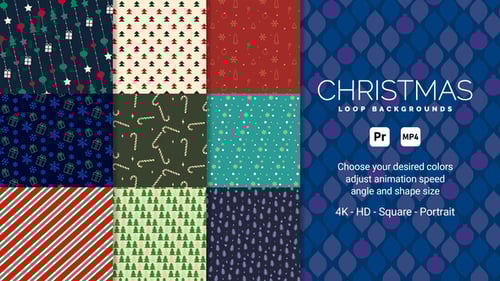 Christmas Loop Backgrounds for Premiere Pro