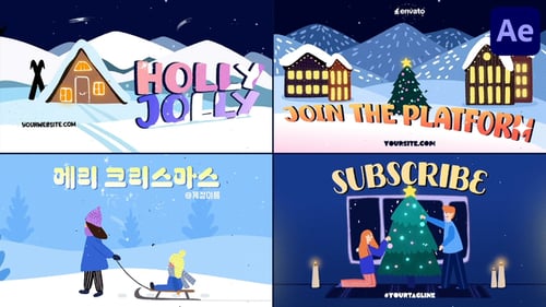 Festive Hand-Drawn Christmas Opener with Animated Typography