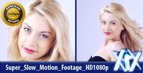 Glamorous Blonde Woman with Wind-Swept Hair in Studio