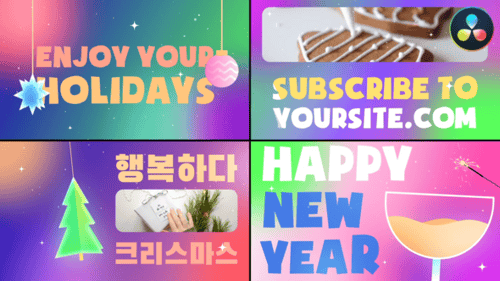 Christmas Slides | DaVinci Resolve