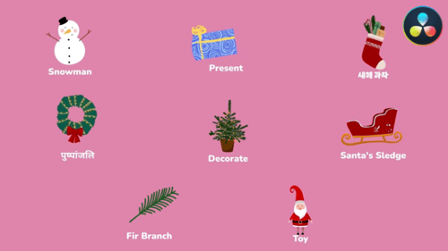 Christmas Icons And Titles for DaVinci Resolve