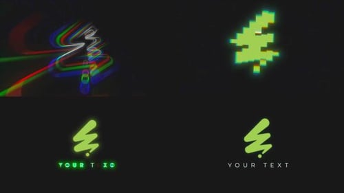 Dynamic Glitch Zoom Logo Reveal for Digital Intros