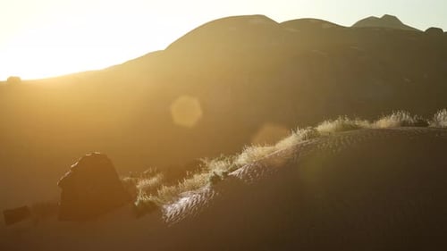 Coucher de soleil sur la vallée