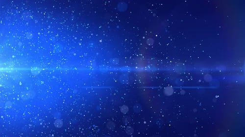 Partikel fliegen blau