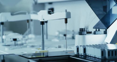 Robotic Arms Performing Scientific Research in a Laboratory