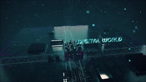 Futuristic Digital Metaverse and Blockchain Concepts Reveal