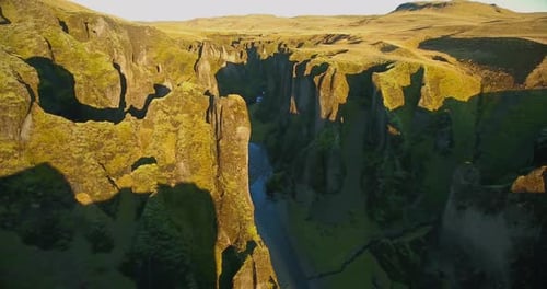 Fjadrargljufur Canyon Iceland