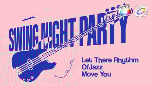 Dynamic Music Event Opener with Bold Typography