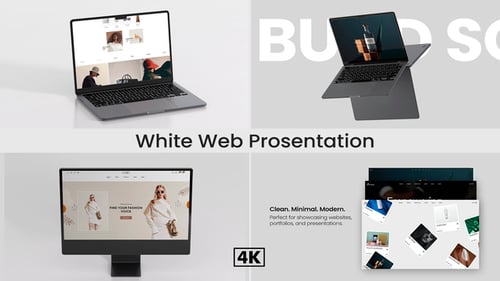 White Web Presentation | Laptop Mockup