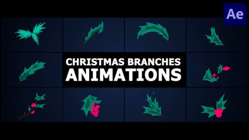 Animationen mit Weihnachtszweigen | After Effects