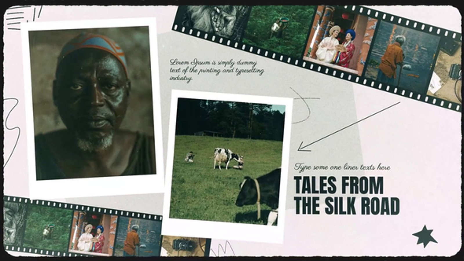 Vintage Film Strip Photo Slideshow with Animated Design Elements ...