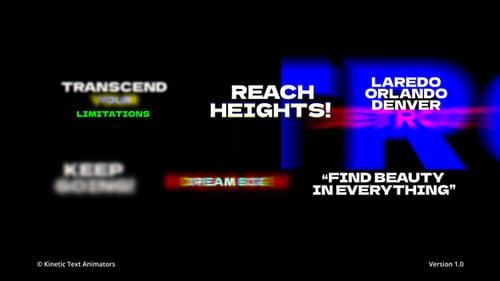 Kinetic Text Animator | DR