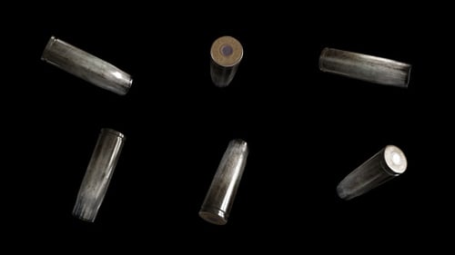 Dirty Bullet Casings and Falling Fragments Animation