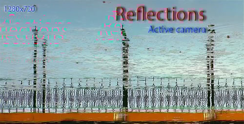 Abstract Visual of Reflected City Lamps