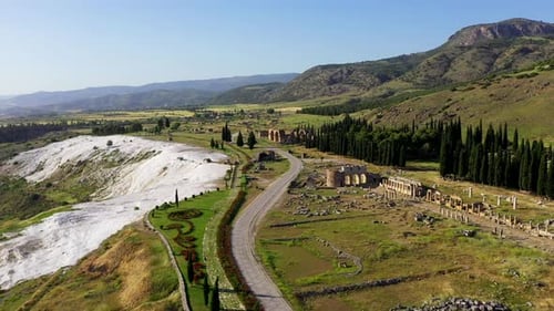 Ruínas antigas de Hierapolis.