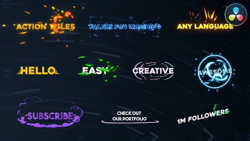 Dynamic Action Titles with Energetic Motion Graphics
