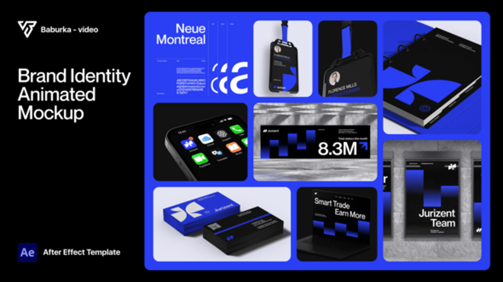 Professional Brand Identity Animated Mockup Presentation compatible ...