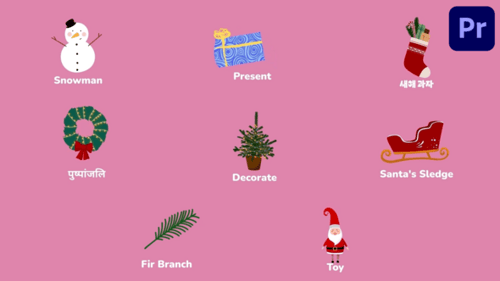 Christmas Icons And Titles for Premiere Pro