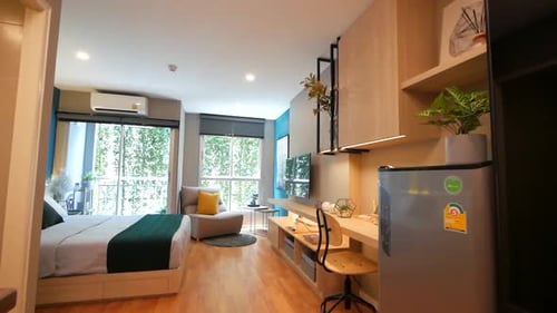 Stylish Studio Apartment Interior with Modern Design