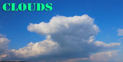 Time Lapse of White Clouds in Blue Sky