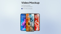 Phone 16 Screen Video Mockup - App Promotion